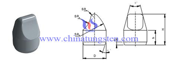 carburo de tungsteno cuchara botones